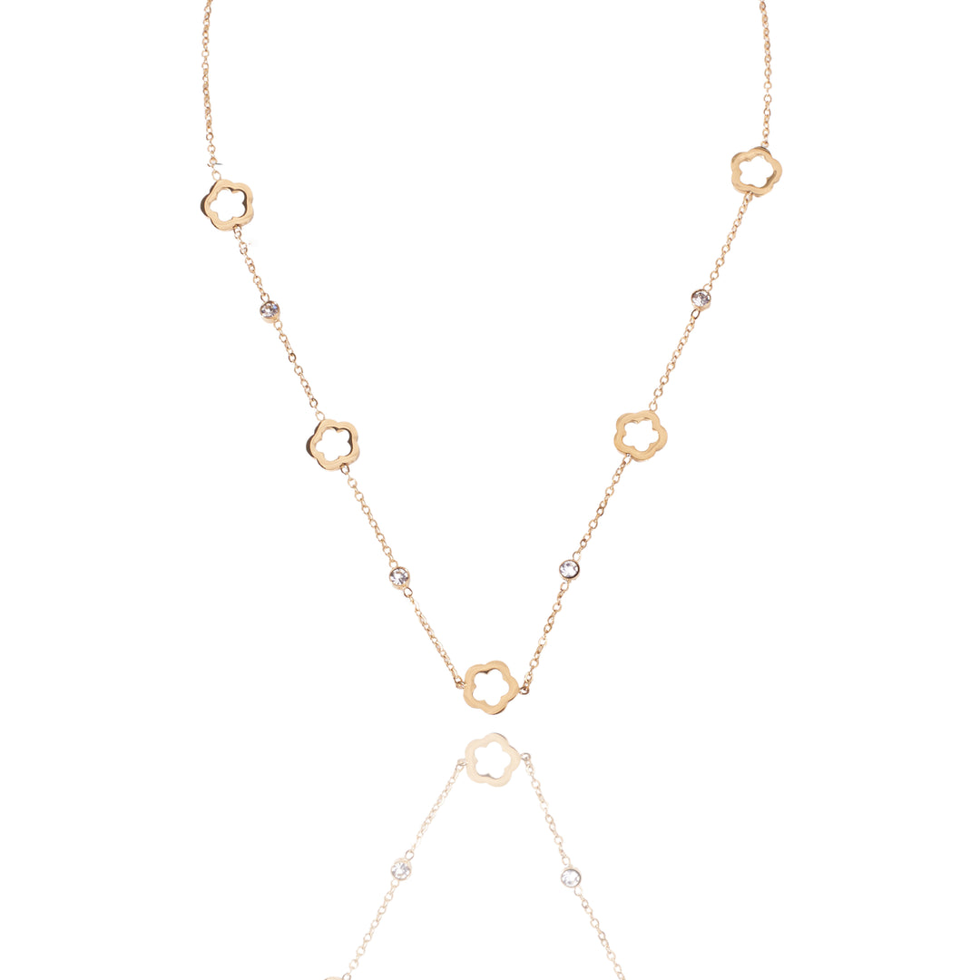 Stellar Elegance  Gold Necklace