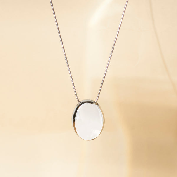 Golden Majesty Silver Necklace