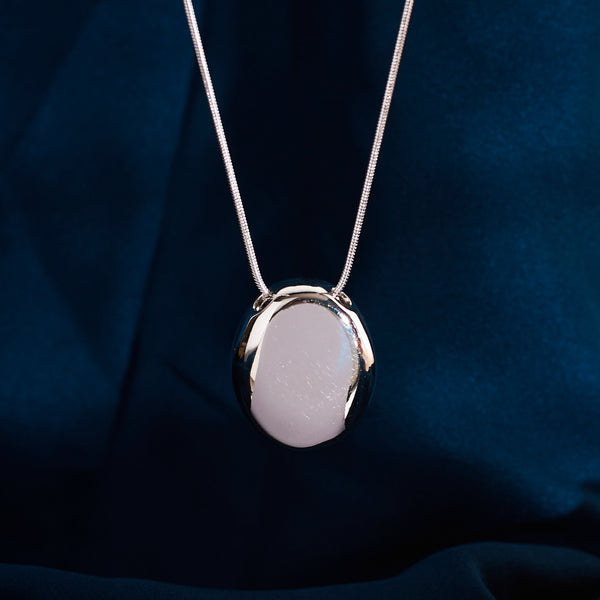 Golden Majesty Silver Necklace