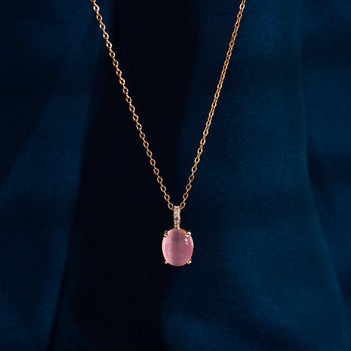 Blush Opal Gold Necklace - Salty Accessories