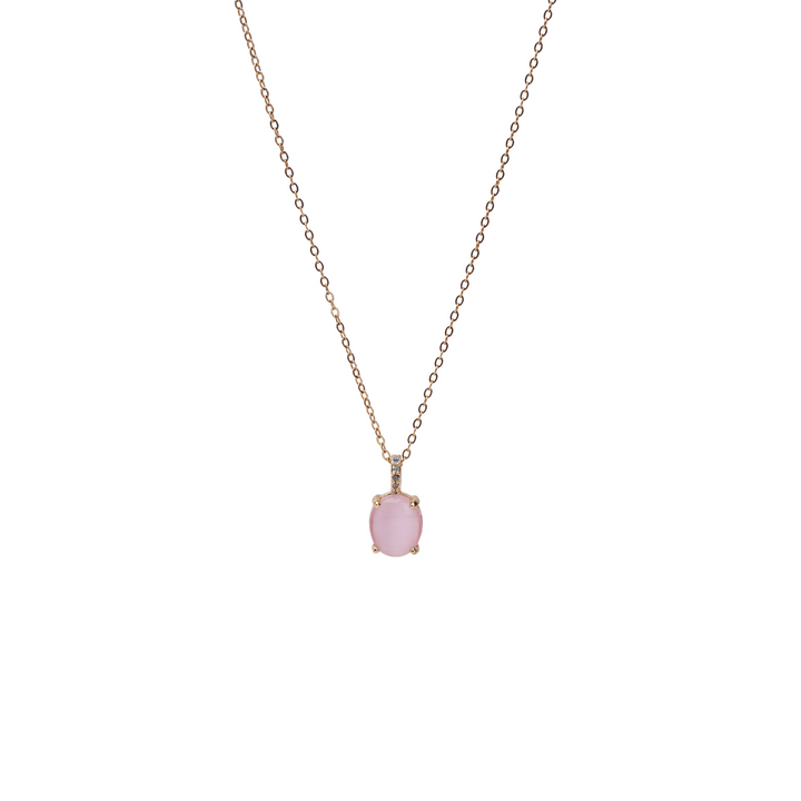 Blush Opal Gold Necklace - Salty Accessories