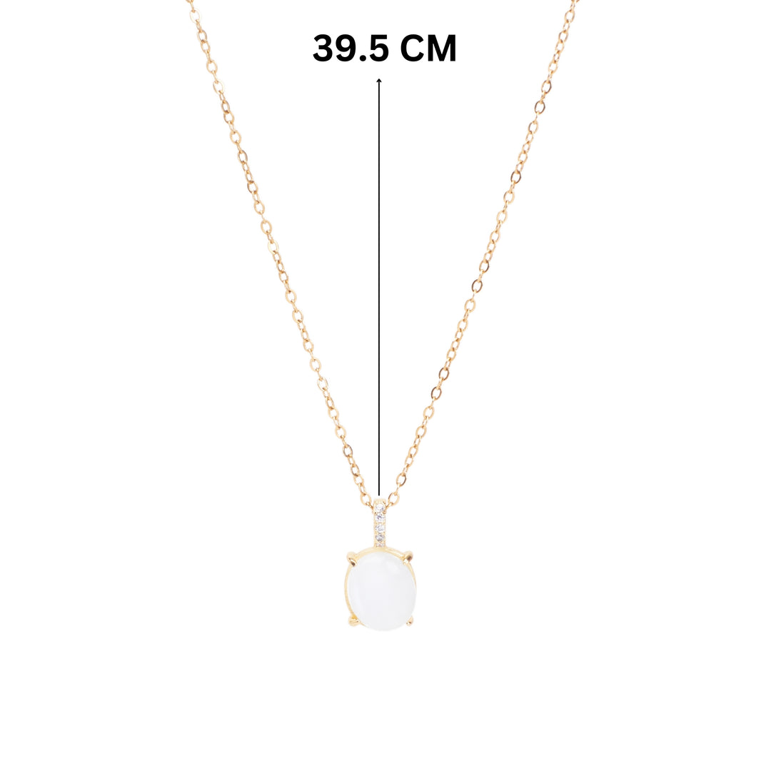 Milky Opal Gold Strand Necklace - Salty Accessories