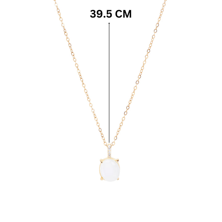 Milky Opal Gold Strand Necklace - Salty Accessories