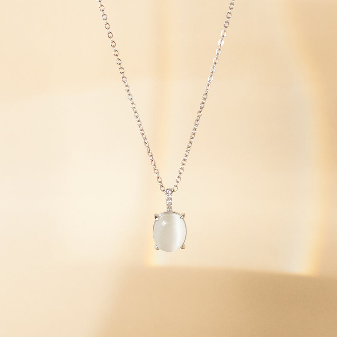 Frosty Opal Silver Necklace - Salty Accessories