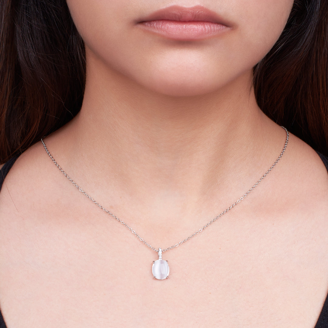 Frosty Opal Silver Necklace - Salty Accessories