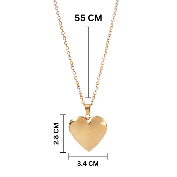 Luxe Gold Heart Pendant Necklace - Salty Accessories