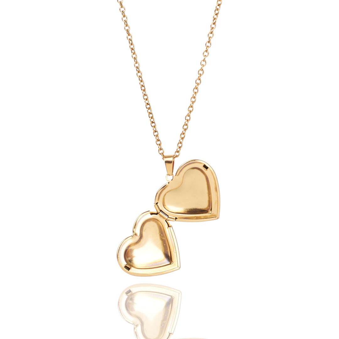 Luxe Gold Heart Pendant Necklace - Salty Accessories