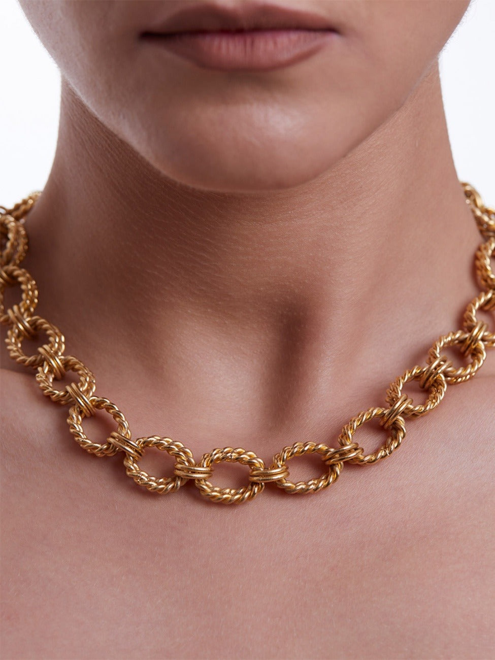 Stylish Gold Chain Links Necklace - Salty Accessories