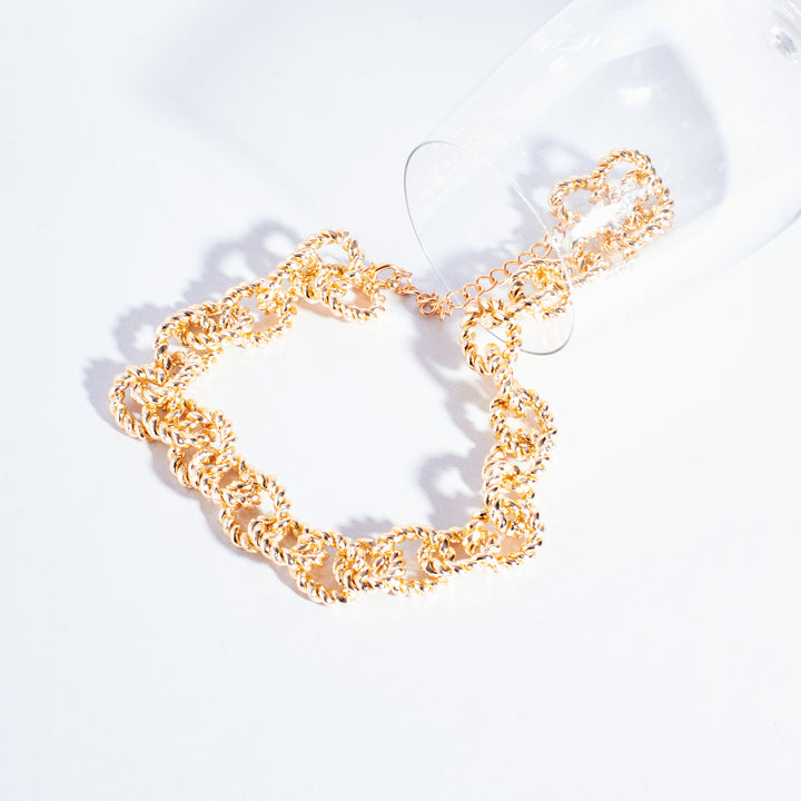 Stylish Gold Chain Links Necklace - Salty Accessories