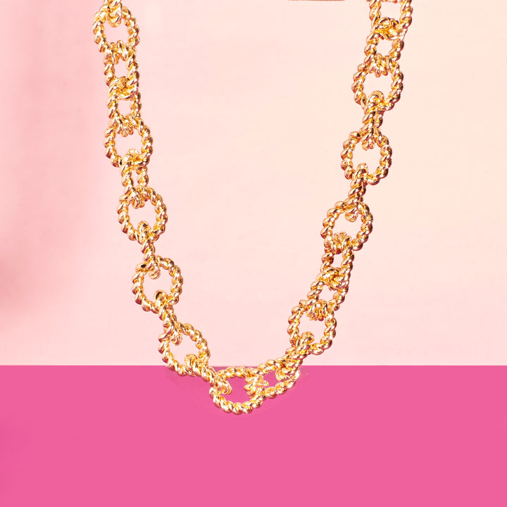 Stylish Gold Chain Links Necklace - Salty Accessories