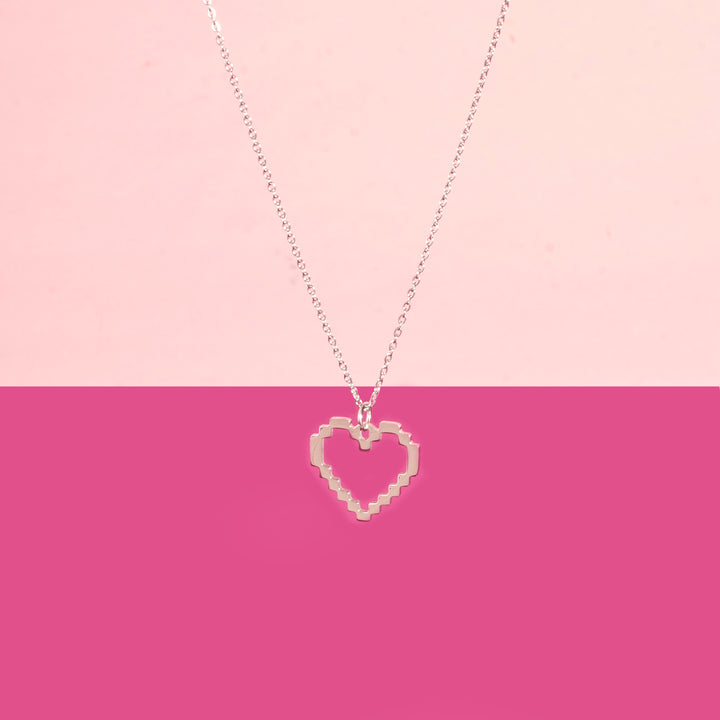 Dreamy Heart Silver Necklace