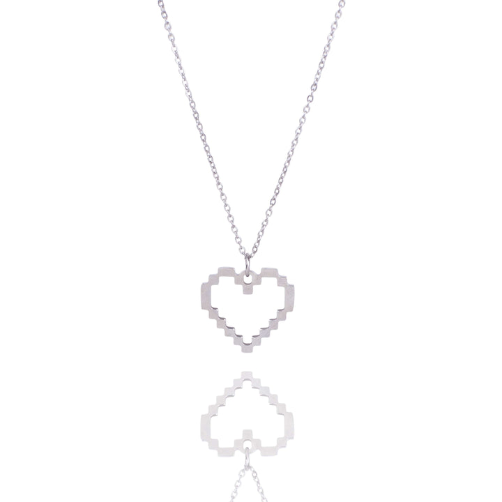 Dreamy Heart Silver Necklace - Salty Accessories