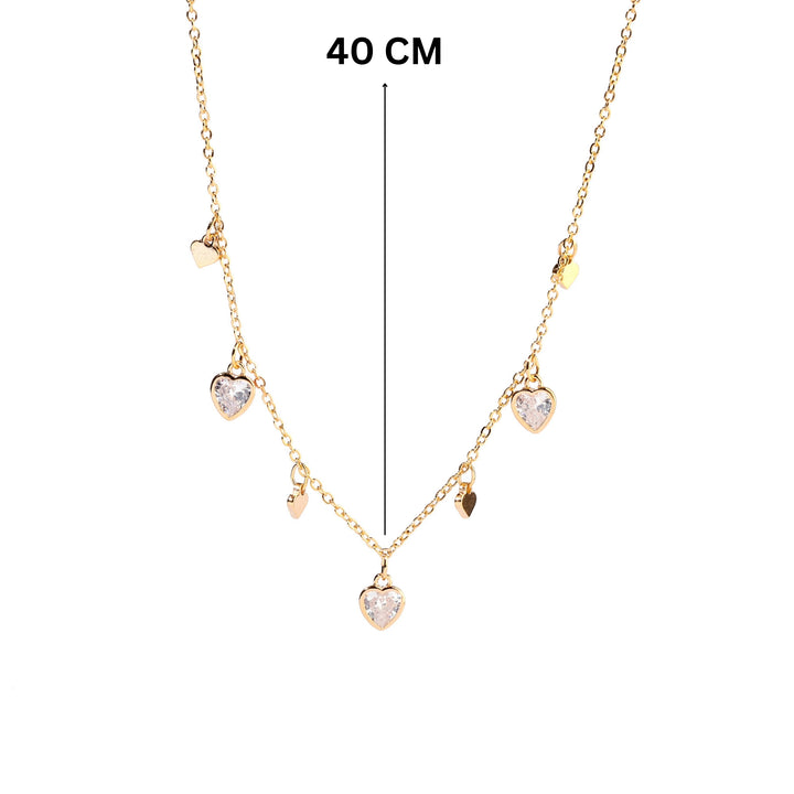 Crystal Heart Tassel Necklace - Salty Accessories