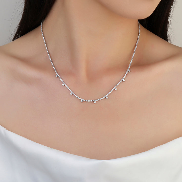 Elegant Beam Silver Necklace - Salty Accessories