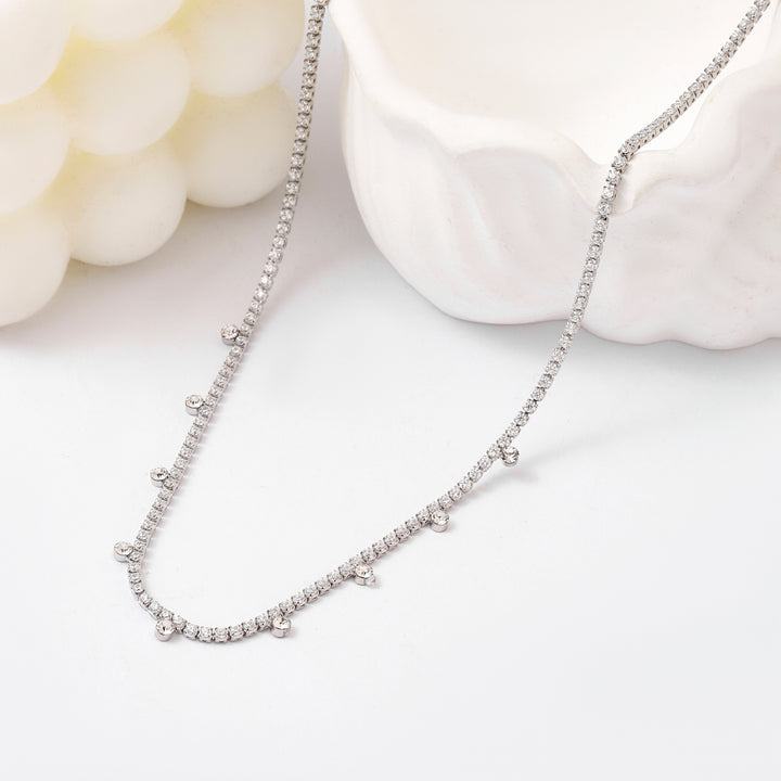 Elegant Beam Silver Necklace - Salty Accessories