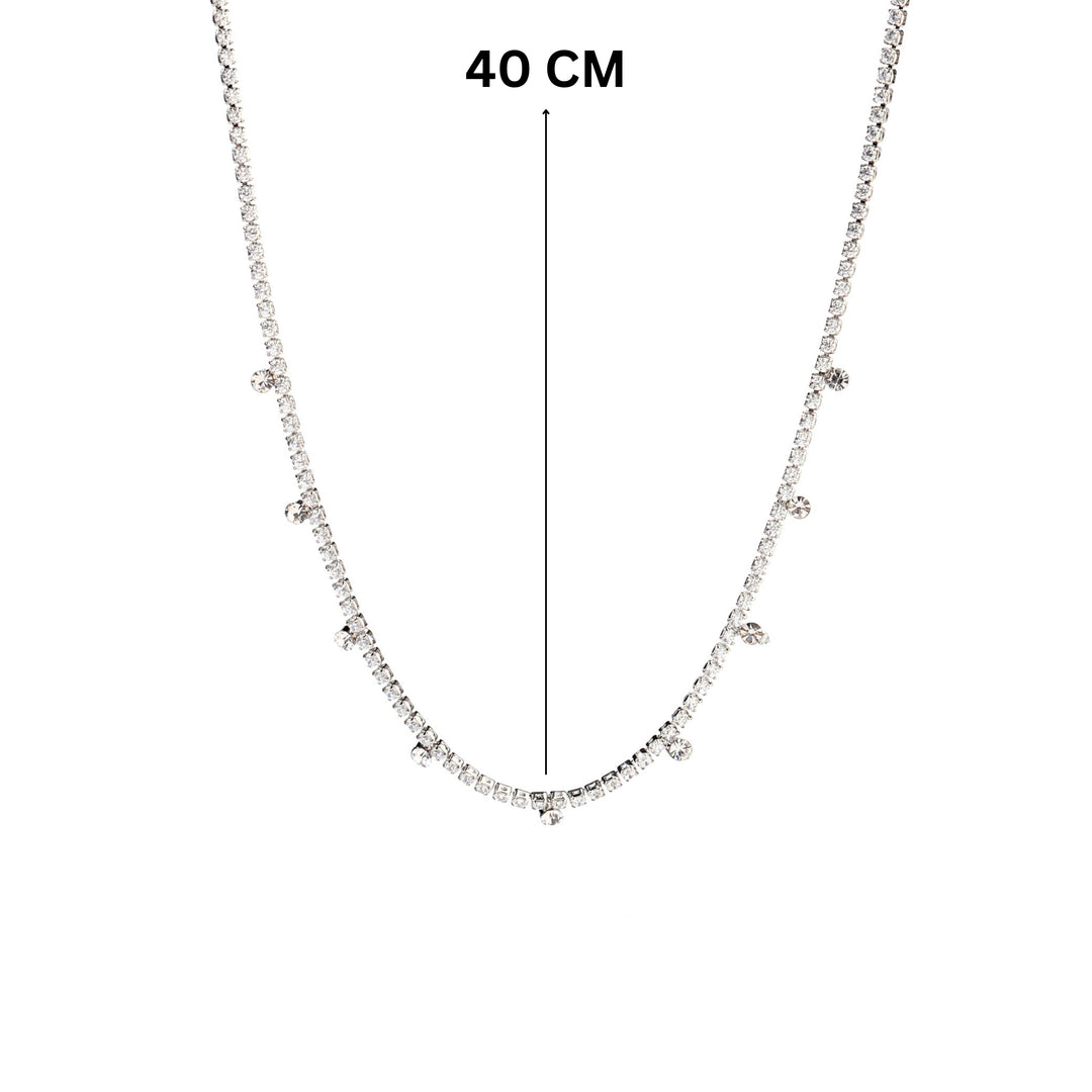 Elegant Beam Silver Necklace