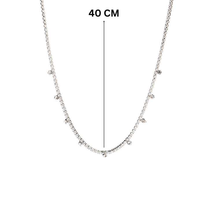 Elegant Beam Silver Necklace