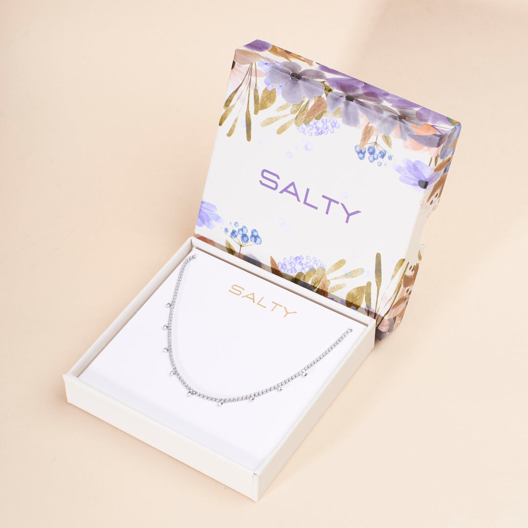 Elegant Beam Silver Necklace - Salty Accessories