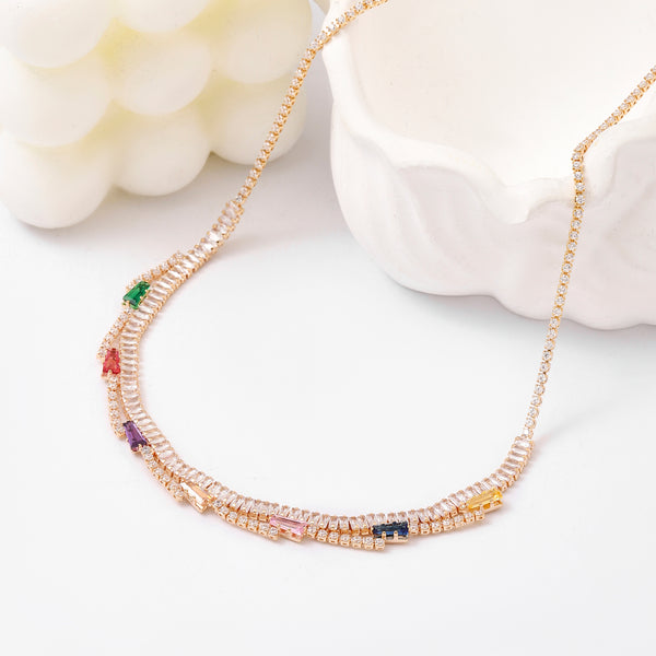 Gleaming Diamond Necklace