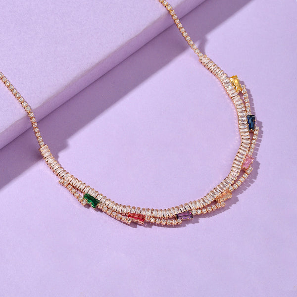 Gleaming Diamond Necklace