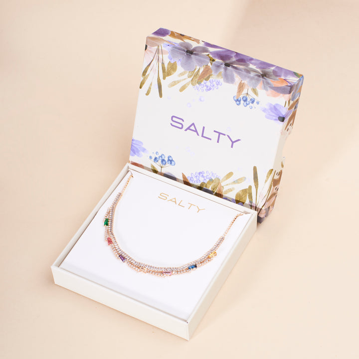 Gleaming Diamond Necklace - Salty Accessories