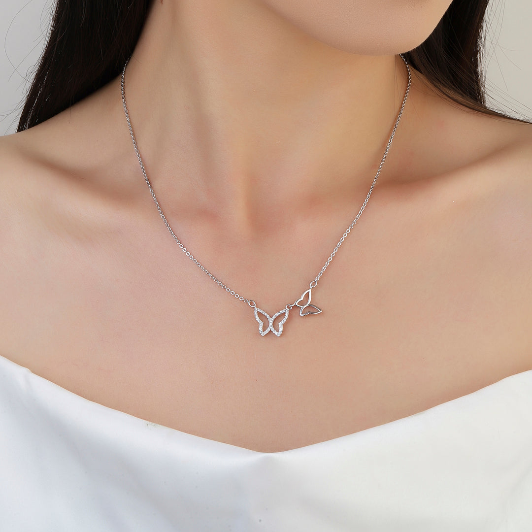 Wings of Love Silver Necklace - Salty Accessories