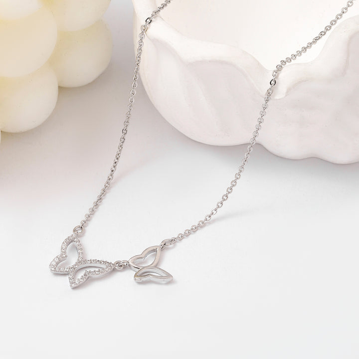 Wings of Love Silver Necklace - Salty Accessories