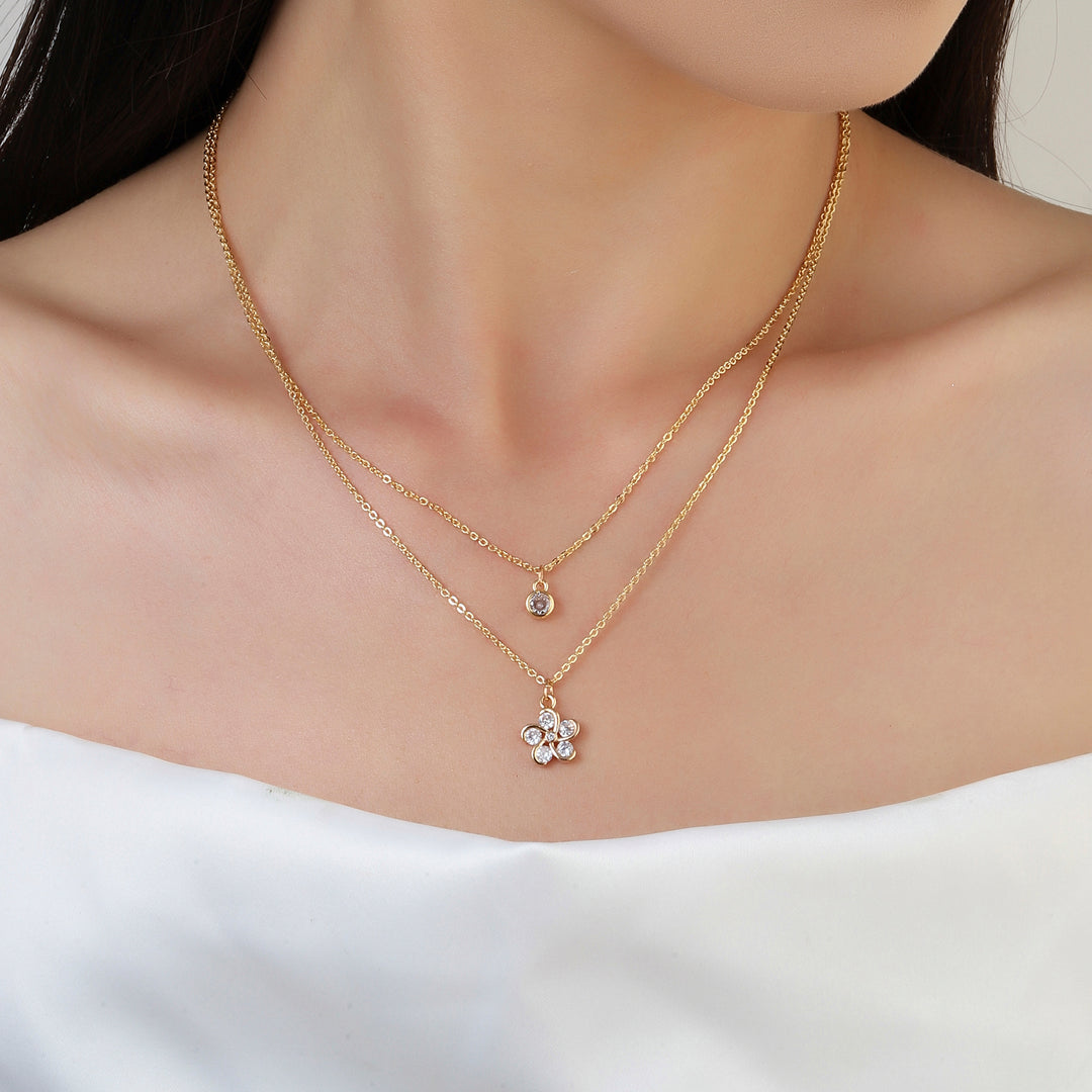 Layered Petal Dreams Necklace - Salty Accessories