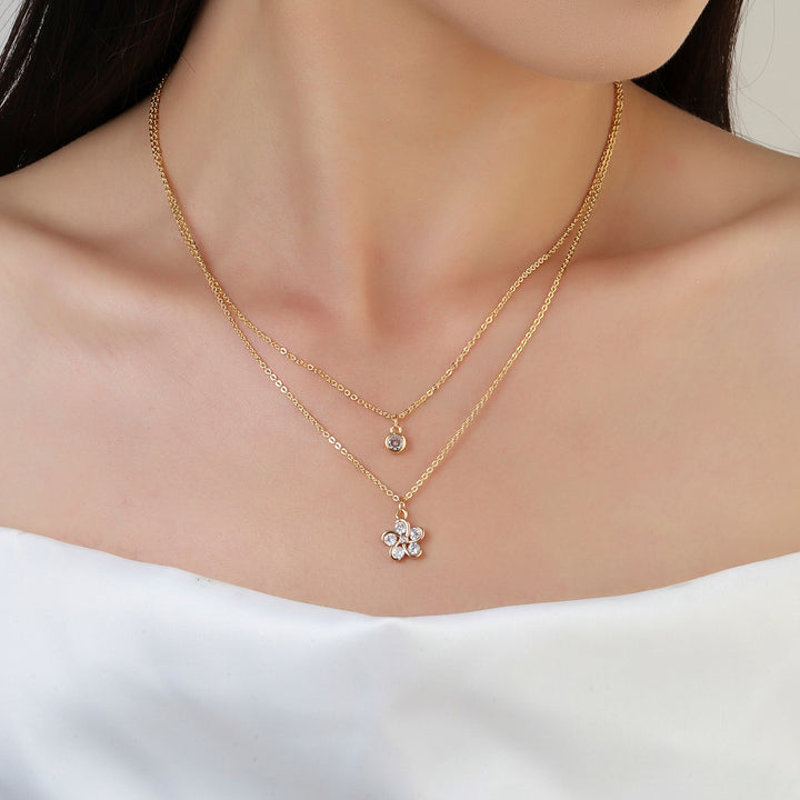 Layered Petal Dreams Necklace - Salty Accessories
