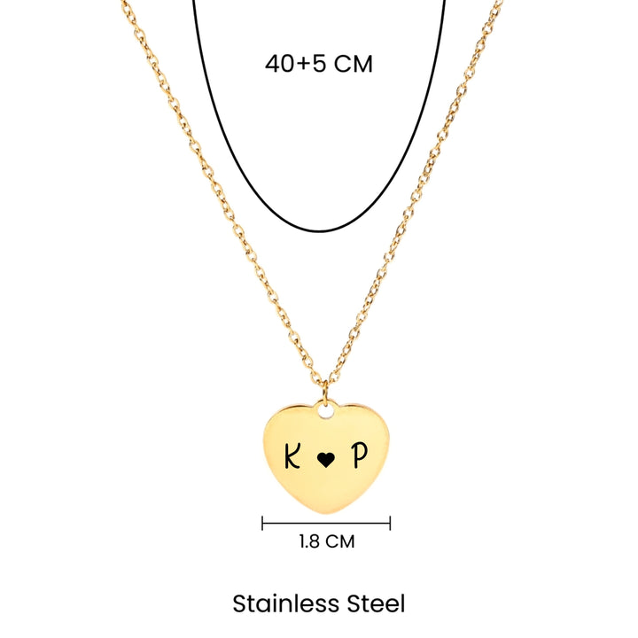 Initials in Love Necklace