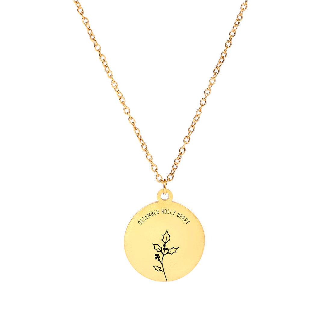 Birth Month Floral Necklace