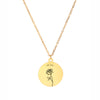 Birth Month Floral Necklace