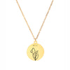 Birth Month Floral Necklace