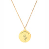 Birth Month Floral Necklace
