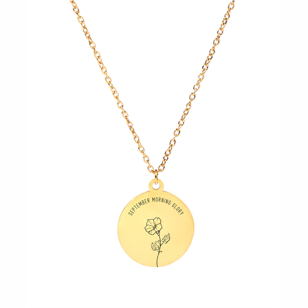 Birth Month Floral Necklace