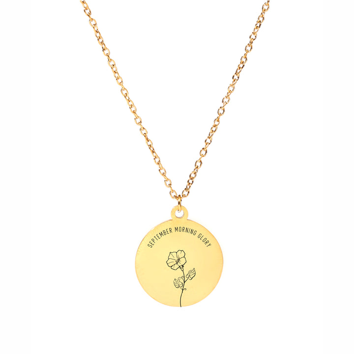 Birth Month Floral Necklace