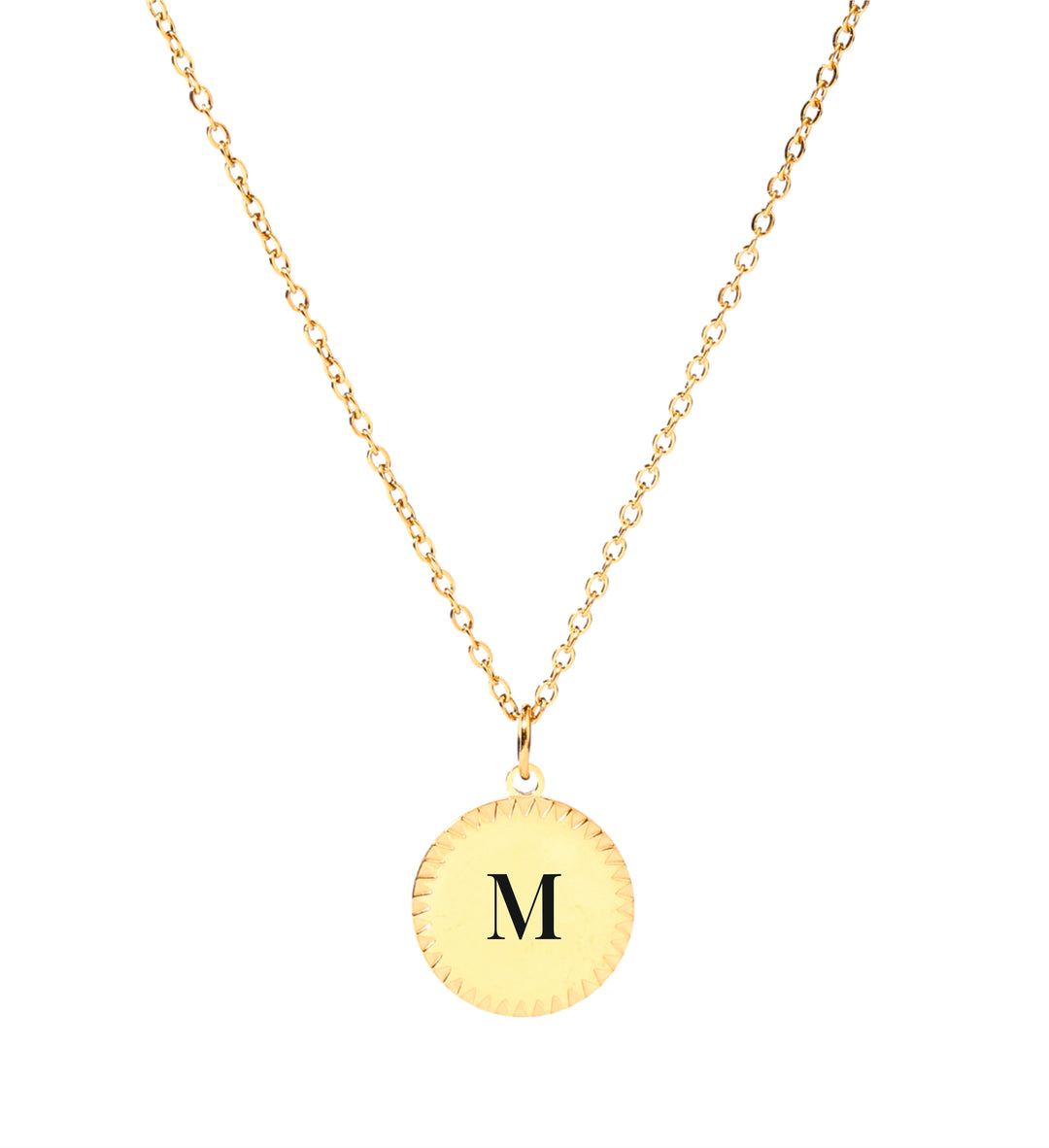 Golden Grace Initial Necklace