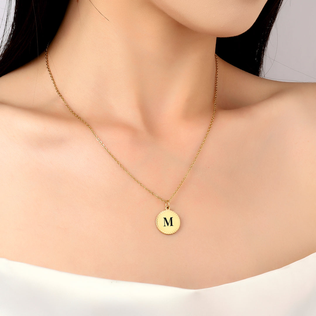 Golden Grace Initial Necklace - Salty Accessories