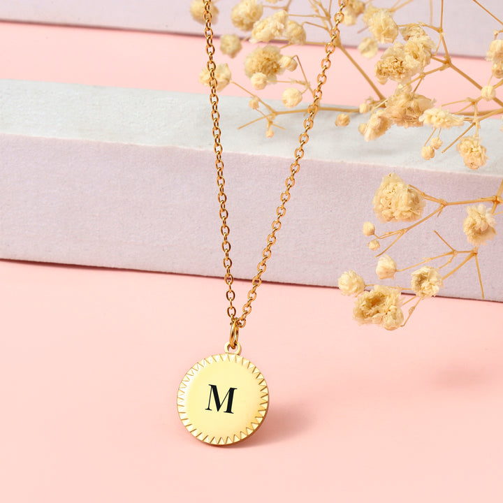 Golden Grace Initial Necklace - Salty Accessories