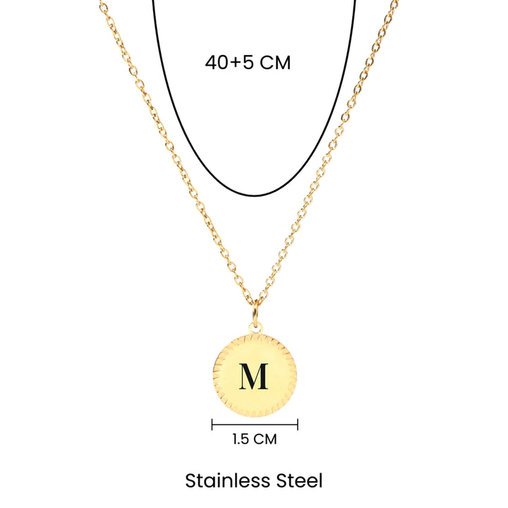 Golden Grace Initial Necklace
