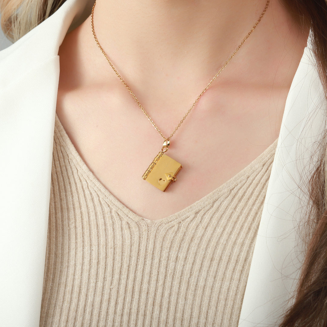 Chapter of Love Gold Neckalce