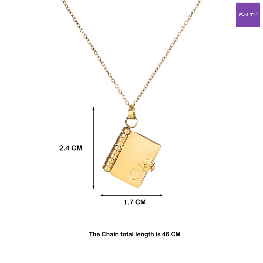Chapter of Love Gold Necklace