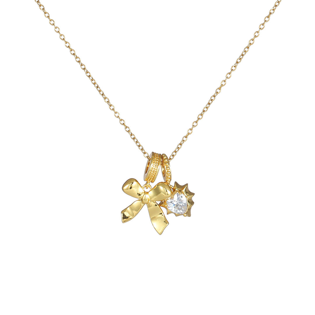 The Diamond Bow Necklace