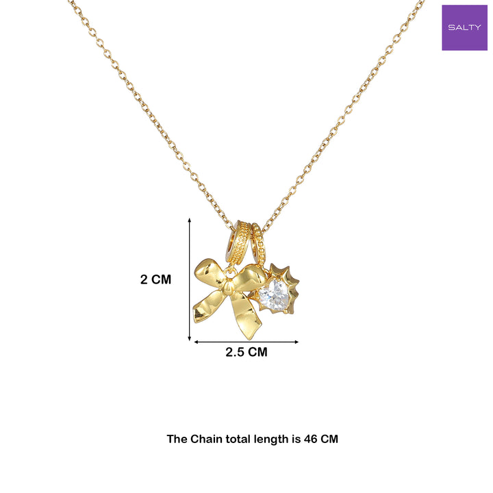 The Diamond Bow Necklace