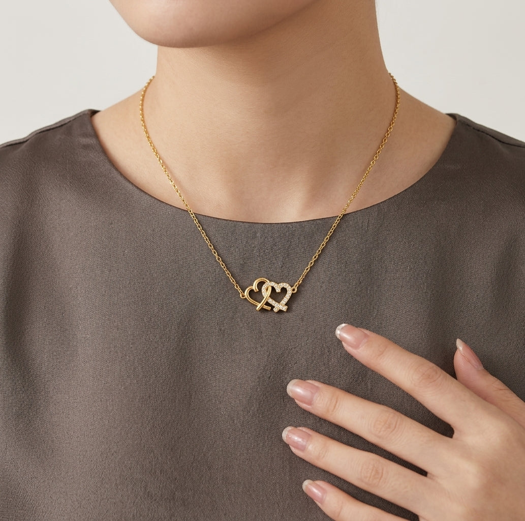 Linked Hearts Necklace