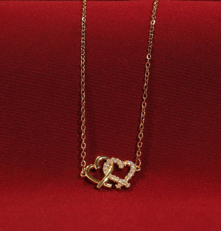 Linked Hearts Necklace - Salty Accessories
