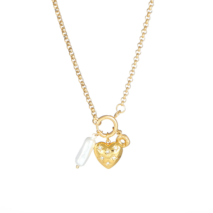 Diamond & Pearl Romance Necklace