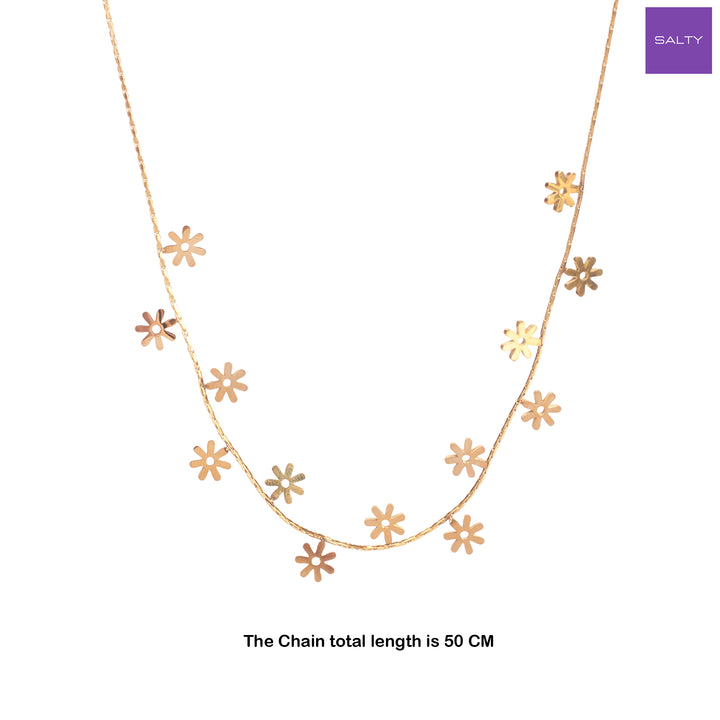 Minimalist  Daisy Gold Necklace