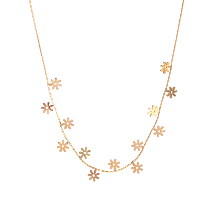 Minimalist  Daisy Gold Necklace