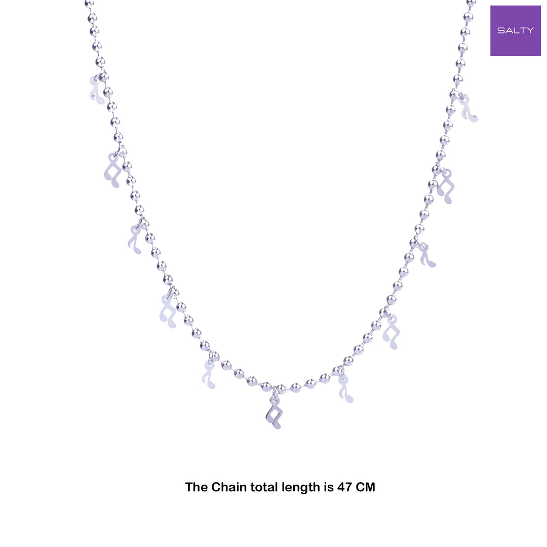 Silver Leaf Charm Necklace